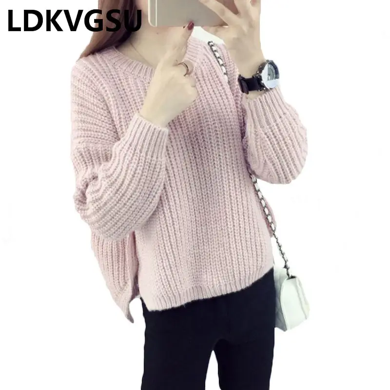 Women Sweaters And Pullovers Winter 2019 Women Cotton ONeck Long Sleeve Knitted Sweater Solid Button Thick Ladies Sweater Is1561 Women Sweaters And Pullovers Winter 2019 Women Cotton ONeck Long Sleeve Knitted Sweater Solid Button Thick Ladies Sweater Is1561