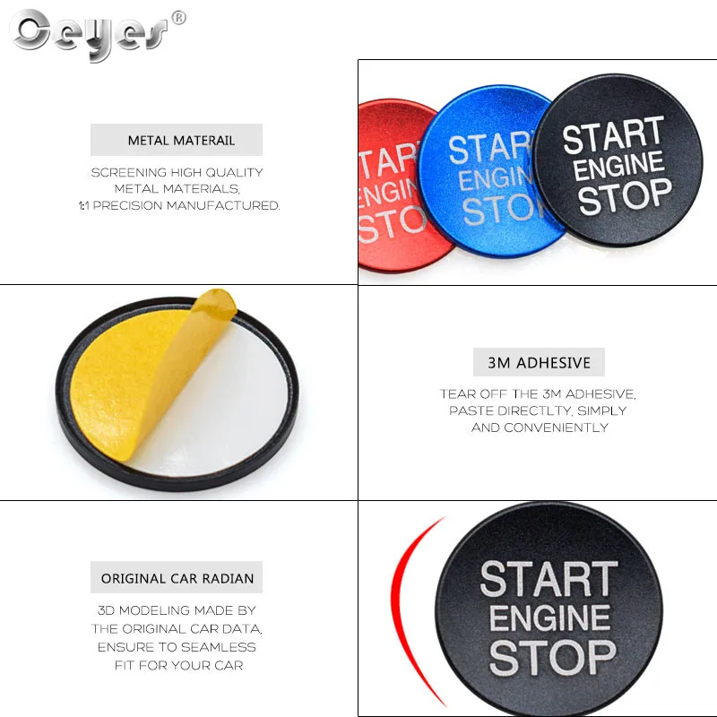 Car Start Engine Button Key Ring for ALFA ROMEO (4)