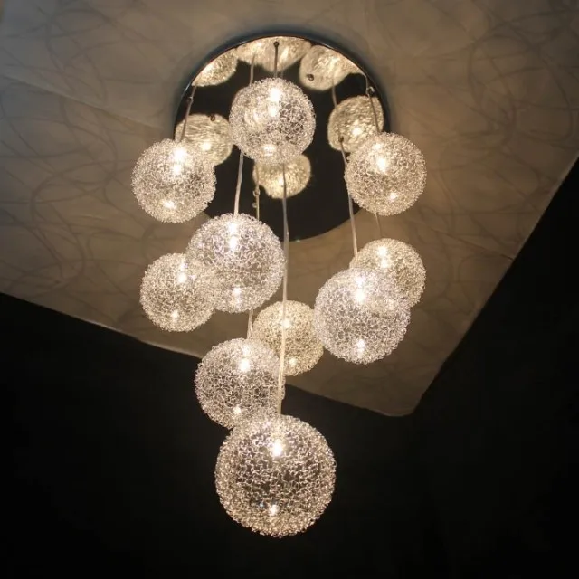 2015 moderne aluminium draad bal hanglampen 10 led verlichting ... 2015 moderne aluminium draad bal hanglampen 10 led verlichting ...