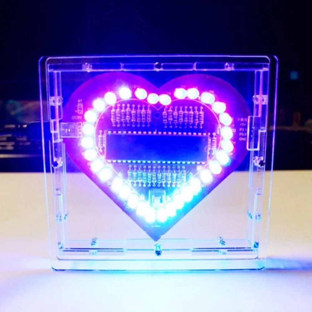 

Acrylic Shell Heart-Shaped Night Light Microcontroller Board DIY LED Light Room Decor Gift Table Night Lamp luminaria de mesa