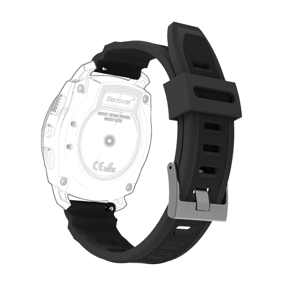 Benovel 22 мм Универсальный силиконовый ремешок для часов Amazfit Pace для samsung gear S3 для S02 EX18 G01 G02 GV68 S928 умные часы