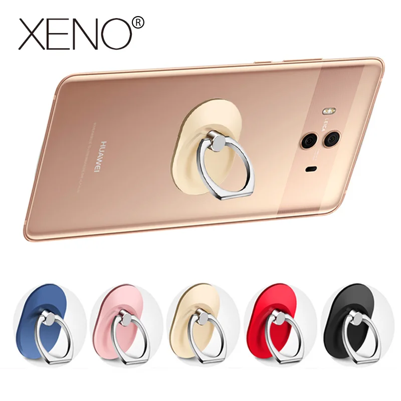

XENO Luxury 360 Degree Metal Finger Ring Holder Smartphone Mobile Phone Finger Stand Holder For iPhone 7 6 Samsung Tablet 8 9 10