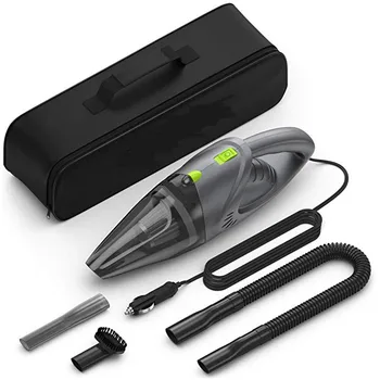 

Haifei 120W 12V Car Vacuum Cleaner 4500 Pa Suction Power 16 Foot Power Cord Steel Washable Filter Car Vacuum Cleaner Wet Dry