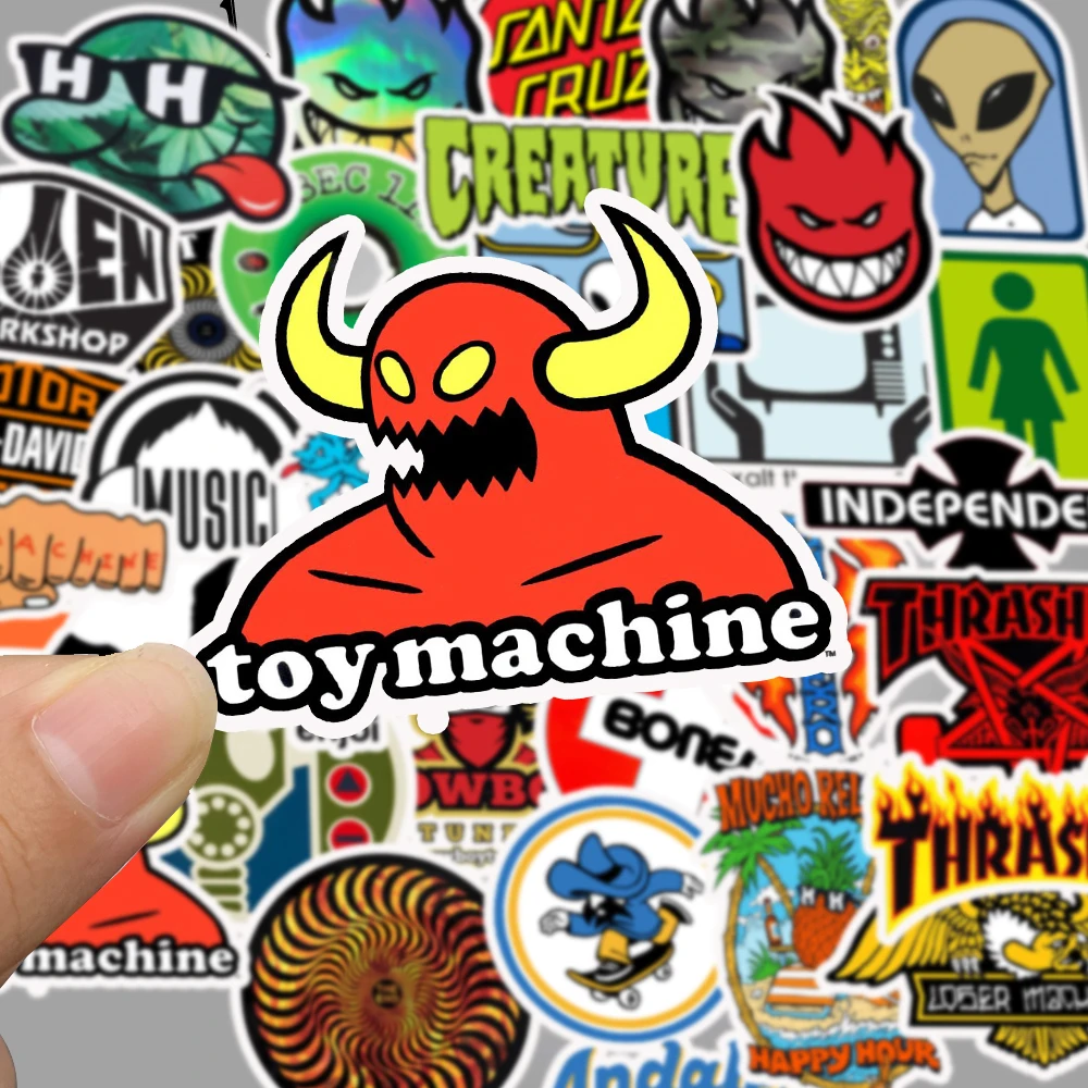 50PCS WaterProof Skateboard Fashion brand Logo Sticker For Luggage Car Guaitar Skateboard Phone Laptop Bicycle Stickers 50PCS WaterProof Skateboard Fashion brand Logo Sticker For Luggage Car Guaitar Skateboard Phone Laptop Bicycle Stickers