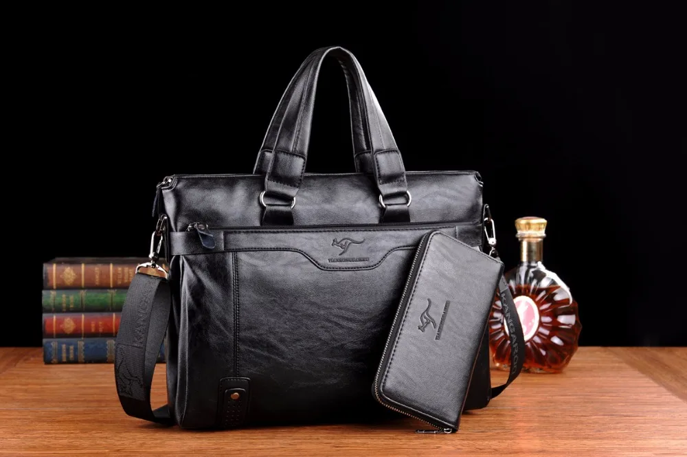 Мужская деловая кожаная сумка через плечо для 14 "ноутбука Мужская сумка через плечо портфель сумки мужские сумки-мессенджеры