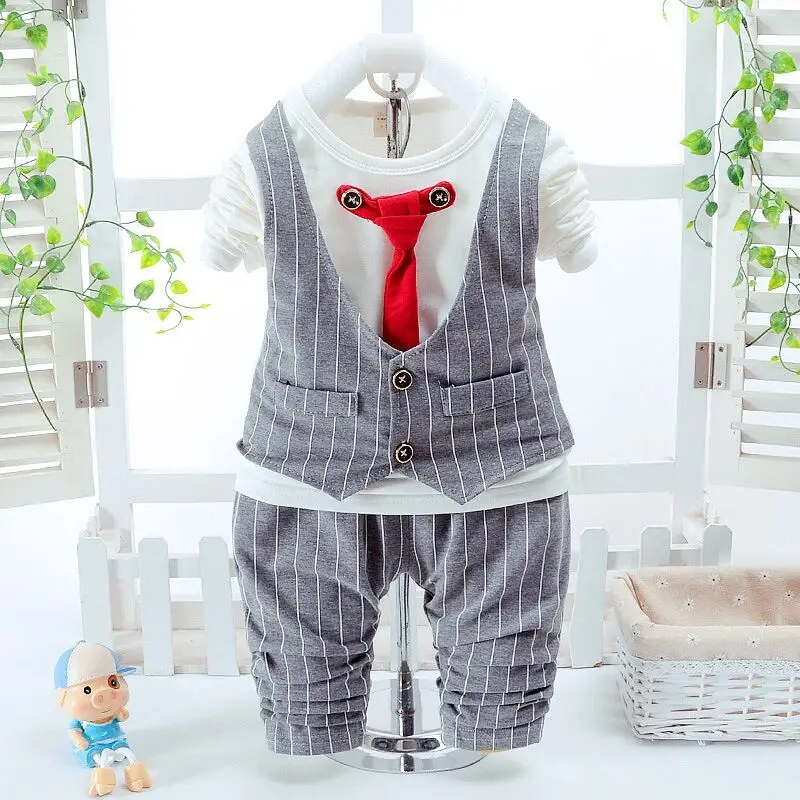 0 4 Years Baby Boy tracksuits Clothing Set Children cotton Formal