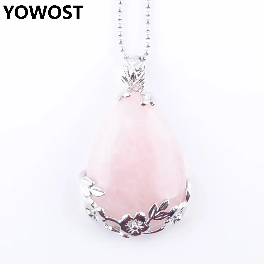 Round Rhodochrosite Pierre /& Hexagonales Diamant Collier Pendentif 18/" 8 mm naturel