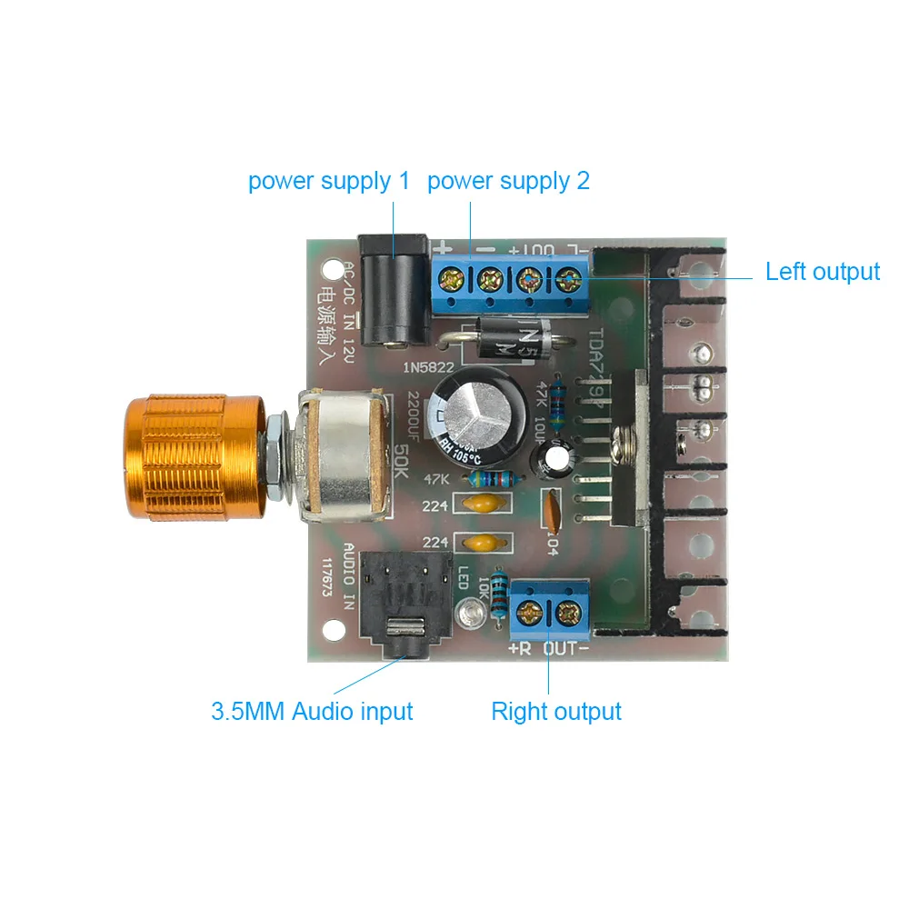 Aiyima 12 В TDA7297 аудио усилитель плата Amplificador класса AB стерео двухканальный усилитель доска 15 Вт+ 15 Вт