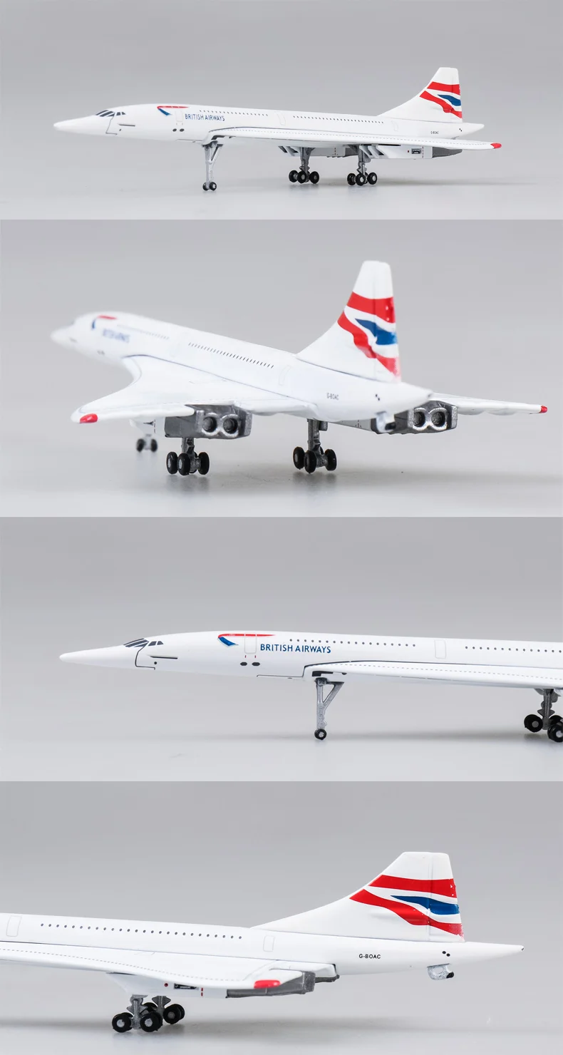 1/400 масштаб British Airways Concorde металлический сплав модель самолета 16 см UK Air игрушка в виде самолета для коллекционеров детские игрушки для дня рождения