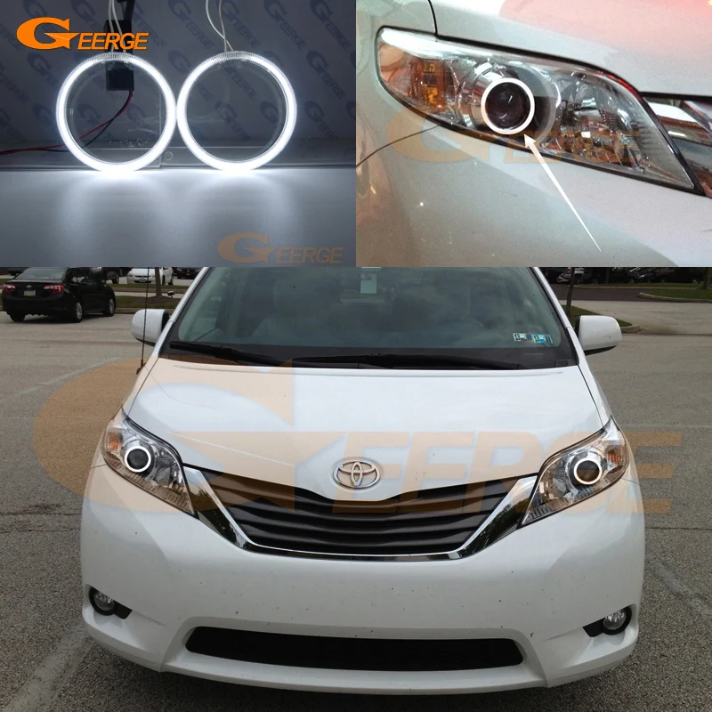 

For Toyota Sienna 2011 2012 2013 2014 Excellent Ultra bright illumination CCFL Angel Eyes kit Halo Ring