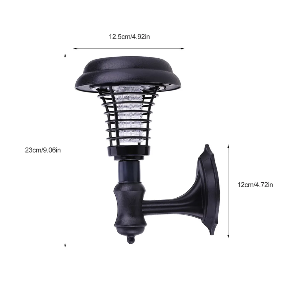 Солнечные УФ-мухобойка света комаров насекомых светодиодный Сад Дворе напольный светильник Кемпинг солнечные Zapper лампы