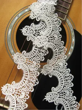 

ivory Antique Lace Trim Retro Embroidered Lace Trim 8cm width, 10 yards
