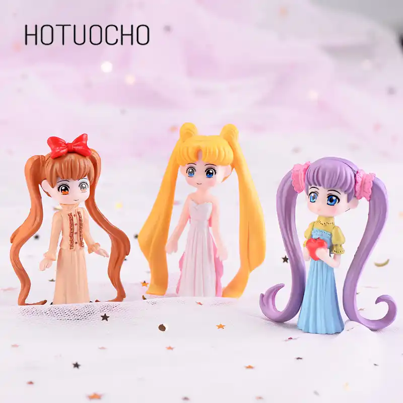 1 個ロング髪美人置く Diy ガールハート装飾漫画のギフト妖精ガーデンミニチュア人形の家の装飾 フィギュア ミニチュア Aliexpress