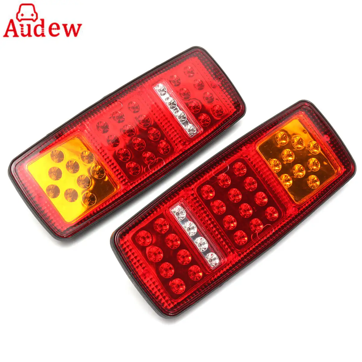 2Pcs 33LED Trailer Tail font b Lamp b font Truck Bus for Van Stop Rear Tail