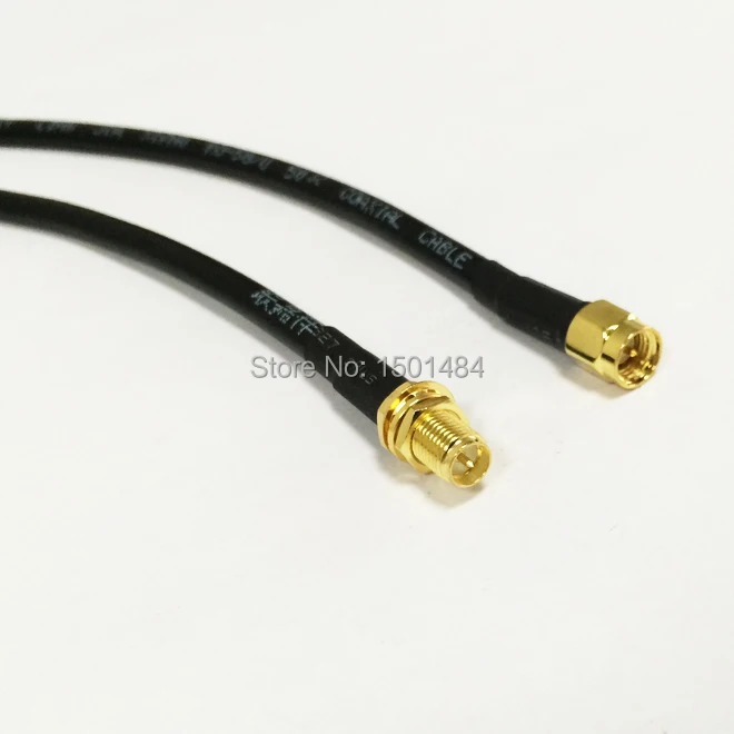 

WIFI antenna cable SMA Male Plug Switch RP-SMA Female Jack Convertor RG58 Wholesale Fast Ship 50CM 20"Adapter