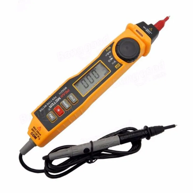 PEAKMETER MS8211 компактный мультиметр Тип 2000 счетчик комплексное проектирование цифровая электрический портативный тестер ACV/DCV