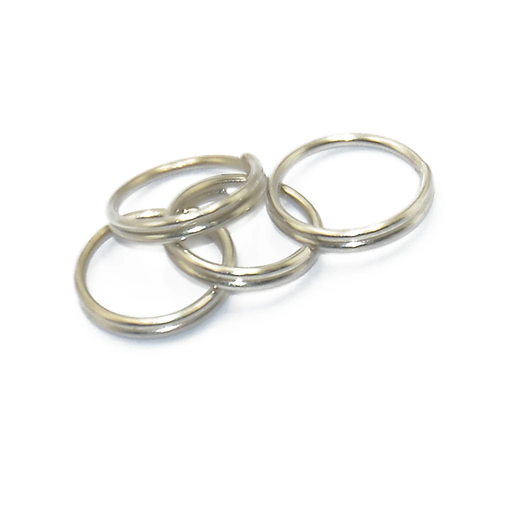 400 Piece Metal Double Loop Hoop Split Open Jump Ring Key Rings Jewelry Findings Gold + Silver 8mm