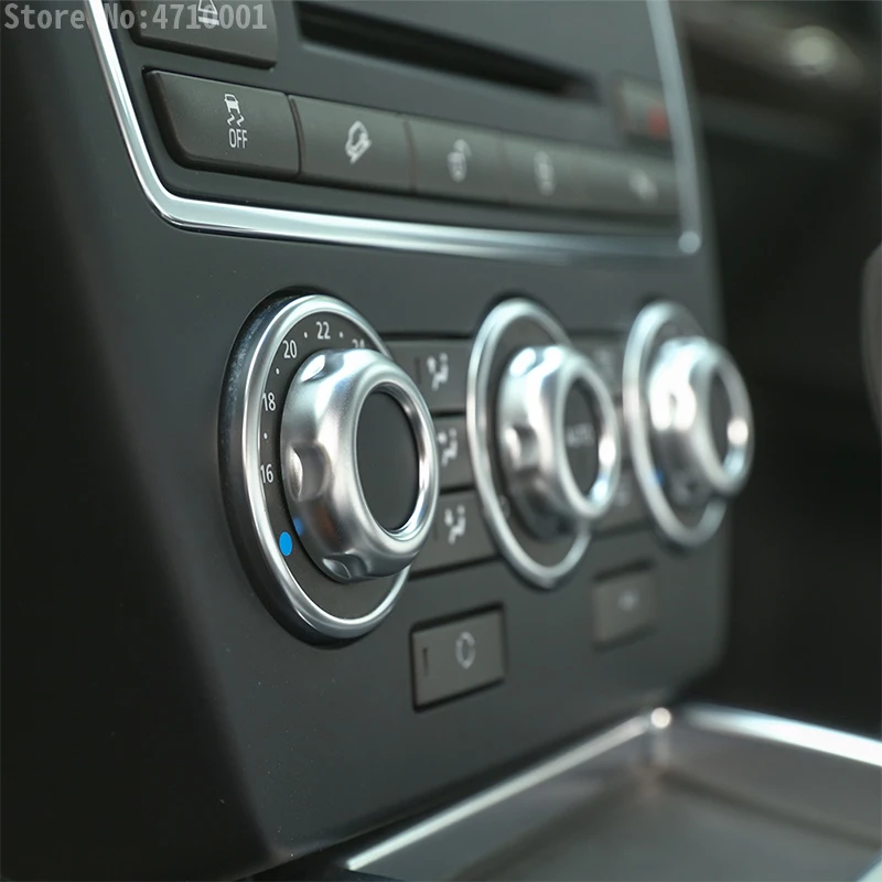 Ручка регулировки громкости и кондиционера ABS Chrome 5 шт. для Land Rover Discovery 4 LR4 Range Sport