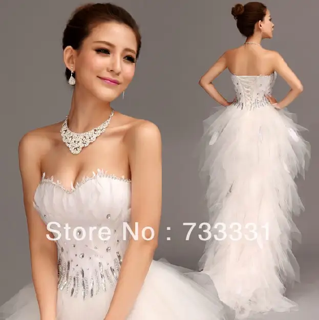 Diaphanous Crystal Beaded Sweetheart Empire Corset Short Front