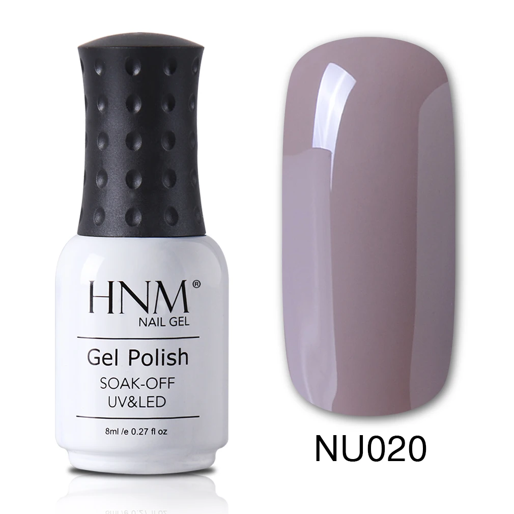HNM лак для ногтей 8 мл телесного цвета УФ Гель-лак штамп Vernis a Ongle дизайн ногтей Nagellak Эмаль Краска Гель-лак Гибридный лак - Цвет: NU020