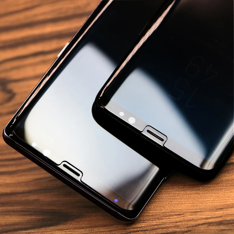 Для Samsung Galaxy S8 S9 Plus стекло УФ нано жидкое закаленное для Note 8 Защитная пленка