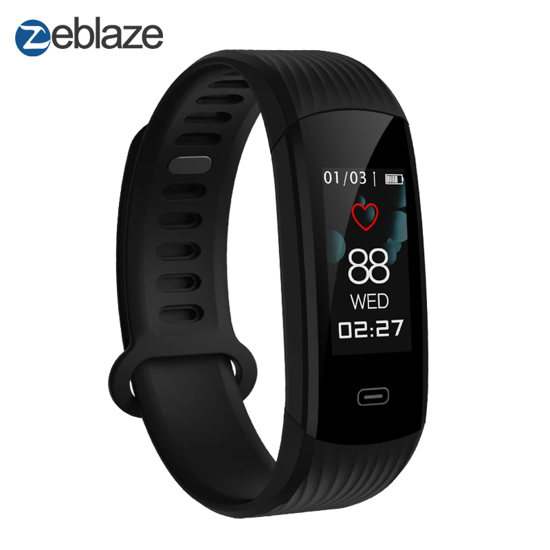 

Zeblaze PLUG S Smart Wristband 0.97" IPS Color Screen Continuous Heart Rate Health Fitness Tracker Smart Band Call Reminder