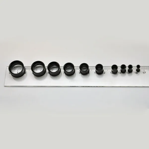 ,2pcs/lot body jewelry stainless steel double flared internally threaded flesh tunnel ear expander plug