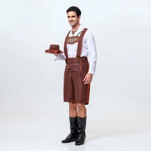 Men Oktoberfest Beer Festival Costume German Bavaria Beer Men Clothes Adult Halloween Costumes