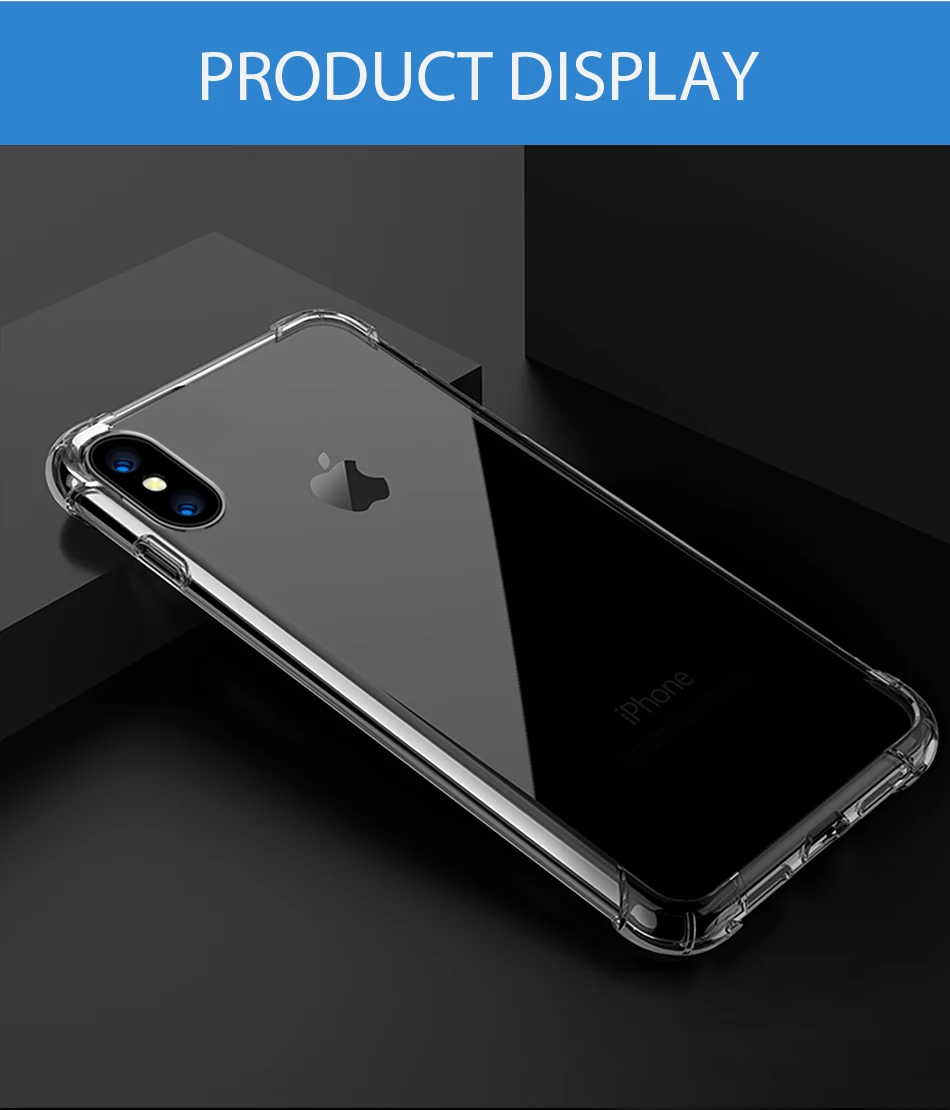 50 шт./партия чехол для iphone X прозрачные защитные чехлы роскошный мягкий силиконовый чехол из ТПУ из углеродного волокна для iphone X