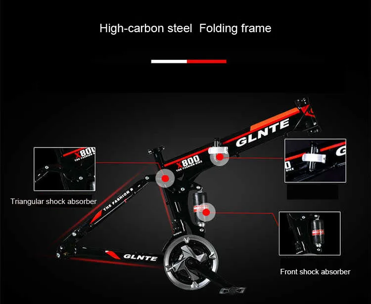 Sale Folding Mountain Bike 26 Inch Double Suspension System Non-slip Six-cutter Wheel 0 Sale Folding Mountain Bike 26 Inch Double Suspension System Non-slip Six-cutter Wheel 0