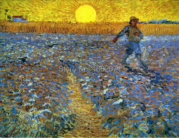 the sower sower with setting sun 1888