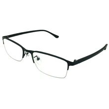 Стильный половинная Оправа очков для чтения очки для чтения бренд очки спецификации Мужские Женские цвет: черный, синий пол-ободок металлическая оправа из ацетата целлюлозы Новинка