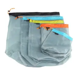 1 шт. Сверхлегкий шнурок сетка сумка для хранения для наружного тавеллинга для похода и кемпинга альпинистский чехол для стирки сумка