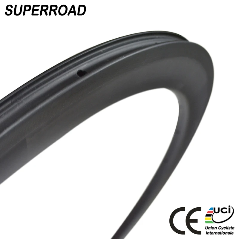 Высокое качество Superroad 28 мм в ширину 55 мм глубокий свет Wight Road Carbon 700C велосипедные бескамерные диски