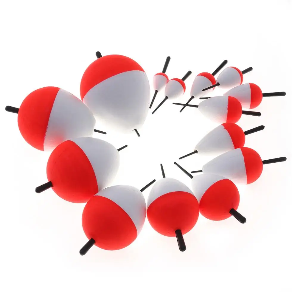 14 шт./лот прочный пенополистирол жесткий рыболовный поплавки с поплавок буи и вертикальный поплавок для морской рыбалки