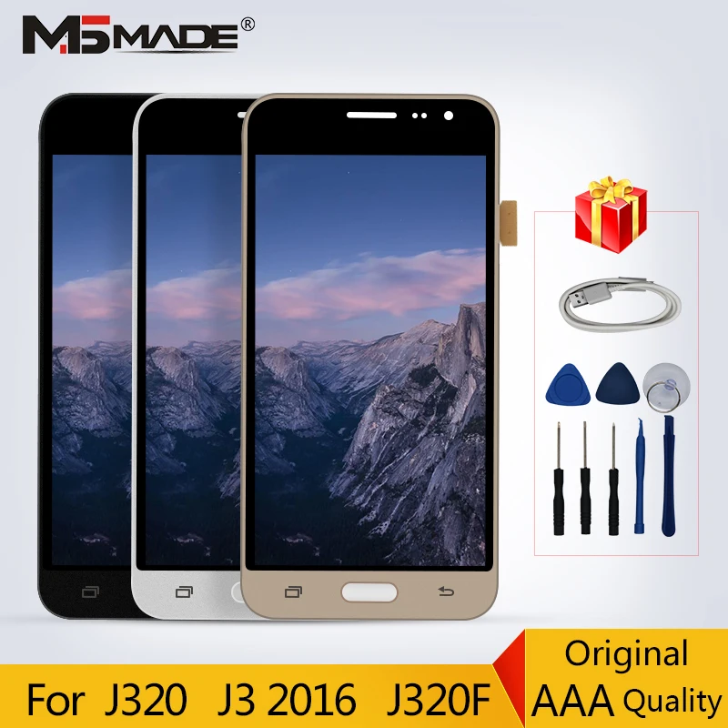 

Original LCDs For Samsung Galaxy J3 2016 J320 J320F SM-J320F LCD Display Touch Screen Digitizer Replacement Parts