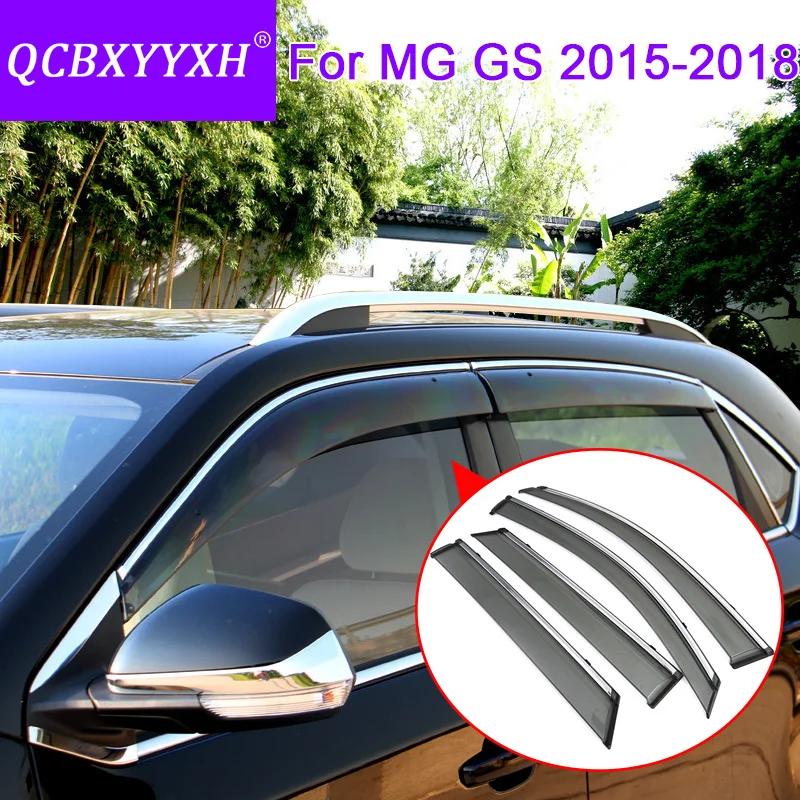

4pcs Car Styling Awnings Shelters Window Visors Sun Rain Shield Sticker Cover For MG GS HS ZS MG6 2015-2019 External Accessories