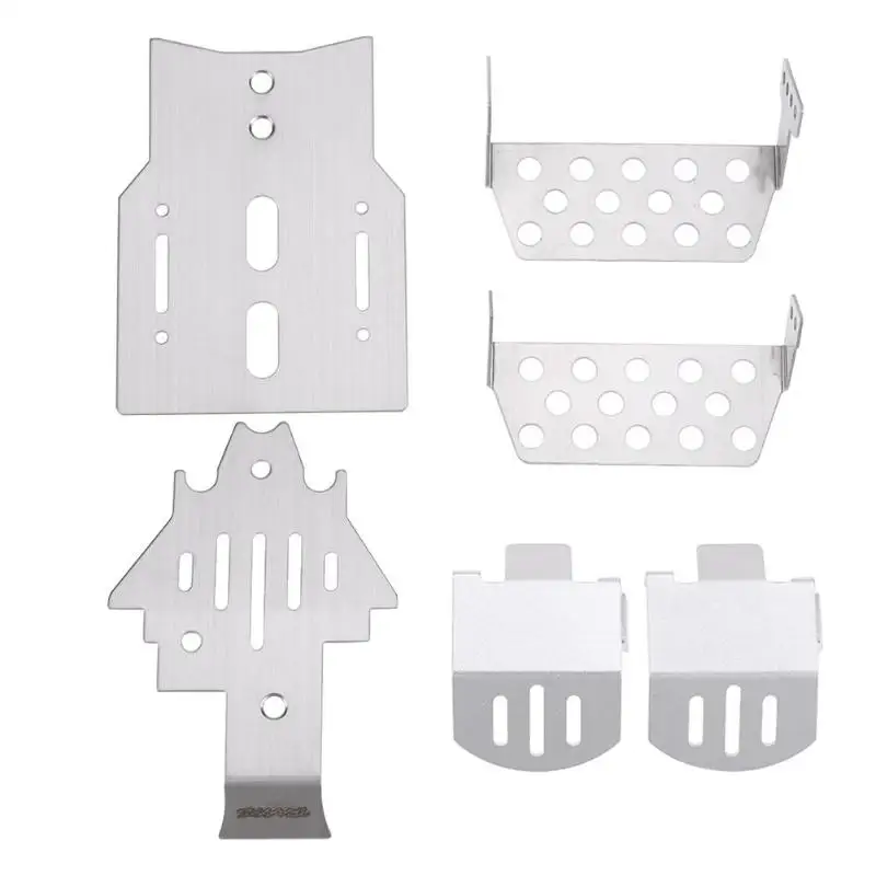 6pcs/set Stainless Steel Front Bumper Lower+Axle+Gearbox Mount Protection Skid Plate for TRX4 82056-4 1/10 RC Crawler Decrotion 6pcs/set Stainless Steel Front Bumper Lower+Axle+Gearbox Mount Protection Skid Plate for TRX4 82056-4 1/10 RC Crawler Decrotion