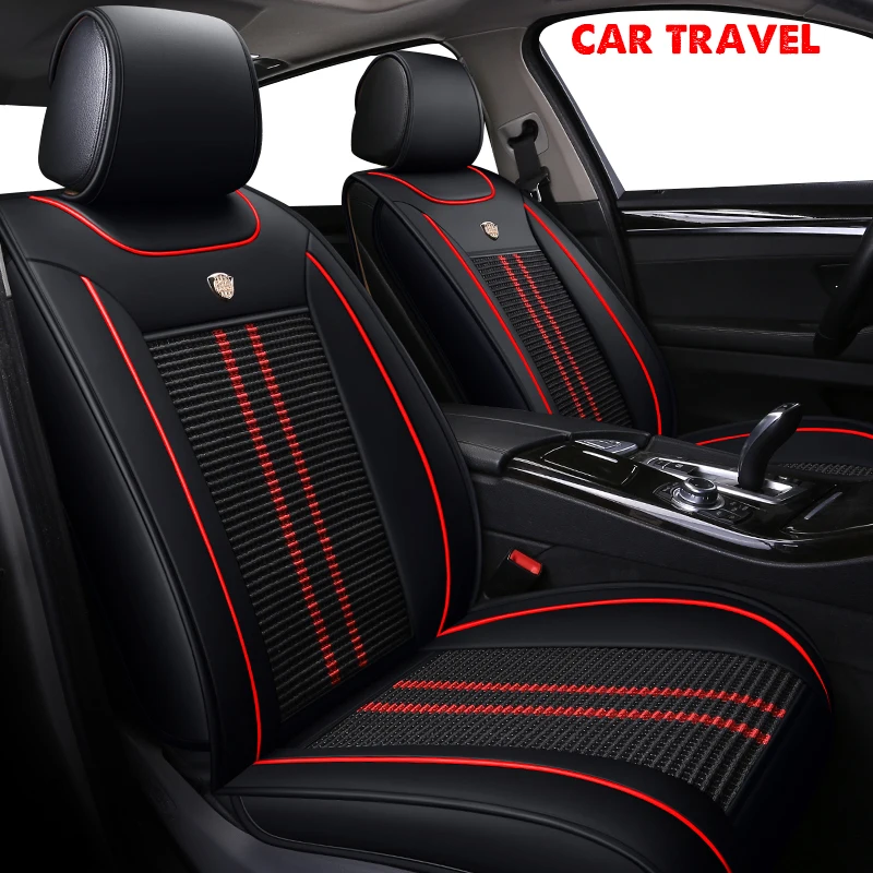 

CAR TRAVEL ice silk Car Seat Cover set for Nissan all model note qashqai almera x-trail leaf teana juke tiida altima car-styling