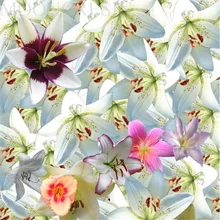 

5D Diy Diamond Painting Cross Stitch Colorful Blooming Lilies Diamond Embroidery Full Round Mosaic Decoration Resin Sticker Kits