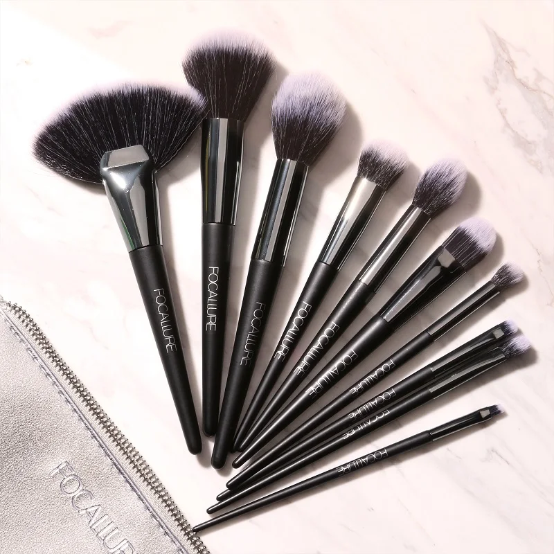 

FOCALLURE Makeup Brush Set With Bag Face Powder Foundation Eyeshadow Top Quality Brushes Makeup Tool