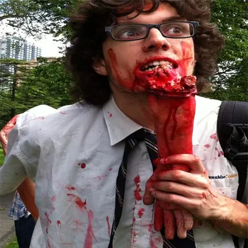 

Top Grade Broken Finger Hand Foot Blood Horror Halloween Decoration Severed Bloody Limbs Hand Novelty Dead Broken Hand Gadgets