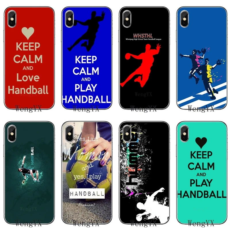 Для Apple IPhone X XR XS Max 8 7 plus 6s 6 plus SE 5s 5c 5 4s 4 keep calm love Handball Роскошный чехол из мягкого ТПУ чехол для телефона