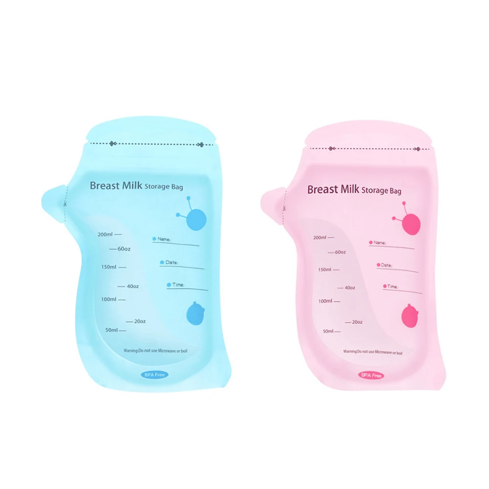 30 Pieces 200ml Disposable Breast Milk Freezer Storage Bag Baby Food