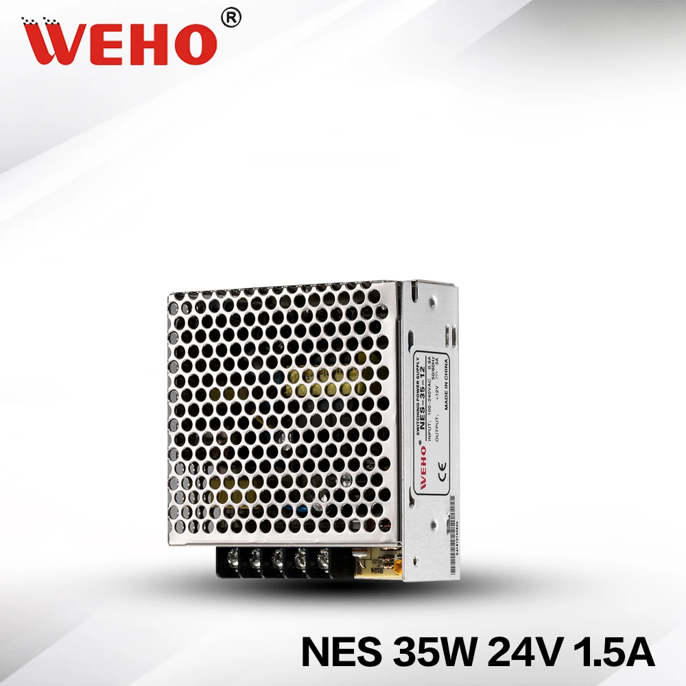 (NES-35-24)35W 1.5A 24V Одиночный выход импульсный источник питания NES-35-24 оптовая продажа