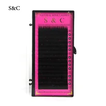 s&c 5tray All size,16rows/tray,mink eyelash extension,false eyelashes,nature eyelashes,individual eyelashes