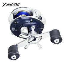YUMOSHI новая Рыболовная катушка правая левая катушка baitcasing 12+ 1BB 6,2: 1 литейная катушка магнитный тормоз CNC металлическая катушка ручная катушка Pesca TT