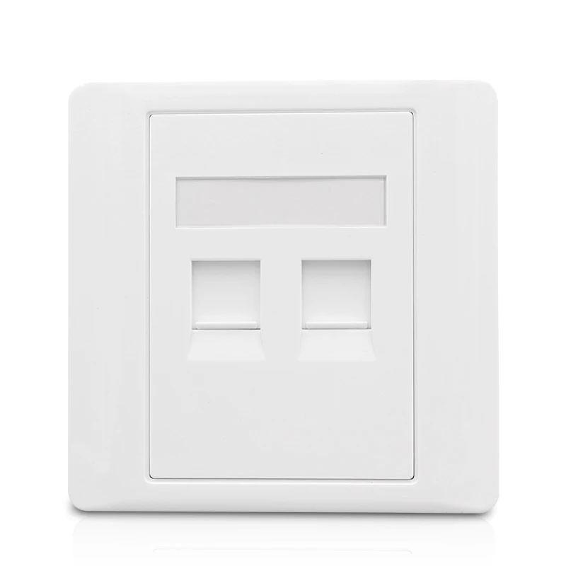 2 Ports CAT6 RJ45 Wall Outlet pic 3