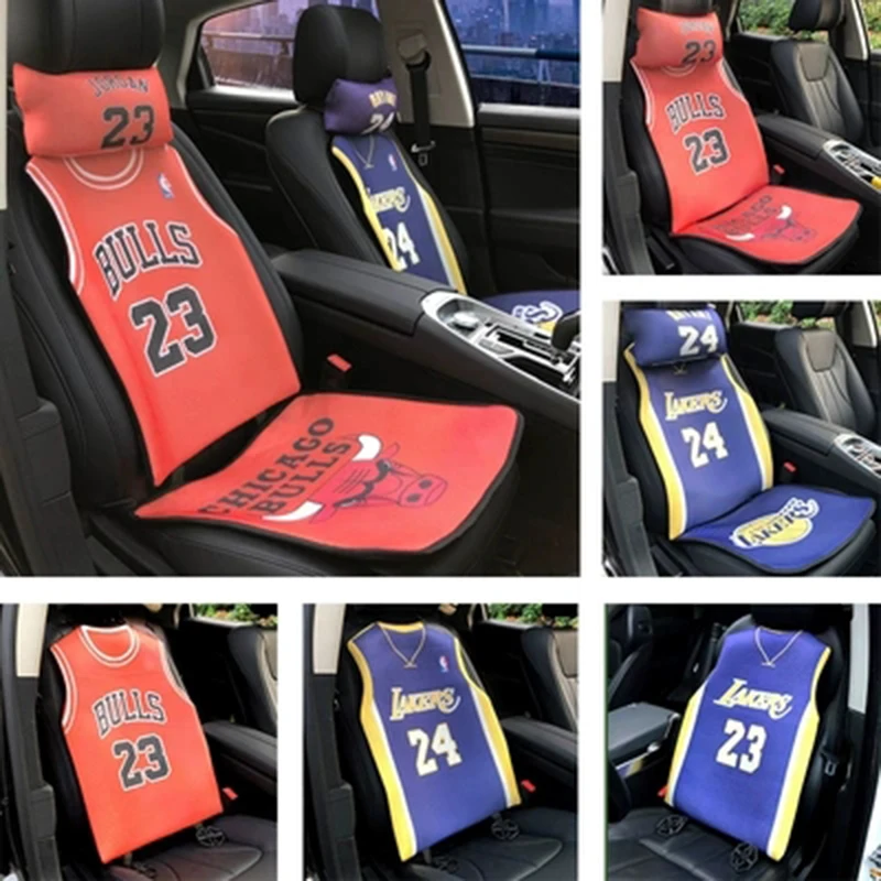 Cartoon Car Seat Covers Baseball Jersey Mesh Auto Seats