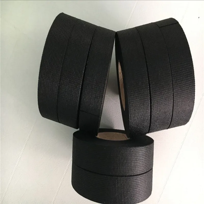 Термостойкая тканевая лента для жгута автомобиля 19 мм х 15 м самоклеящаяся